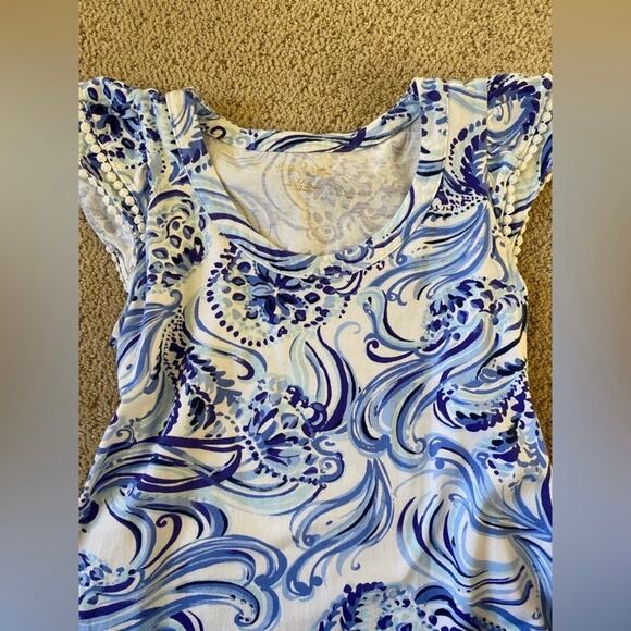 Lilly Pulitzer Bridgitte Cotton Shift Dress Resort White Don't Be Jelly XXS - Picture 8 of 16